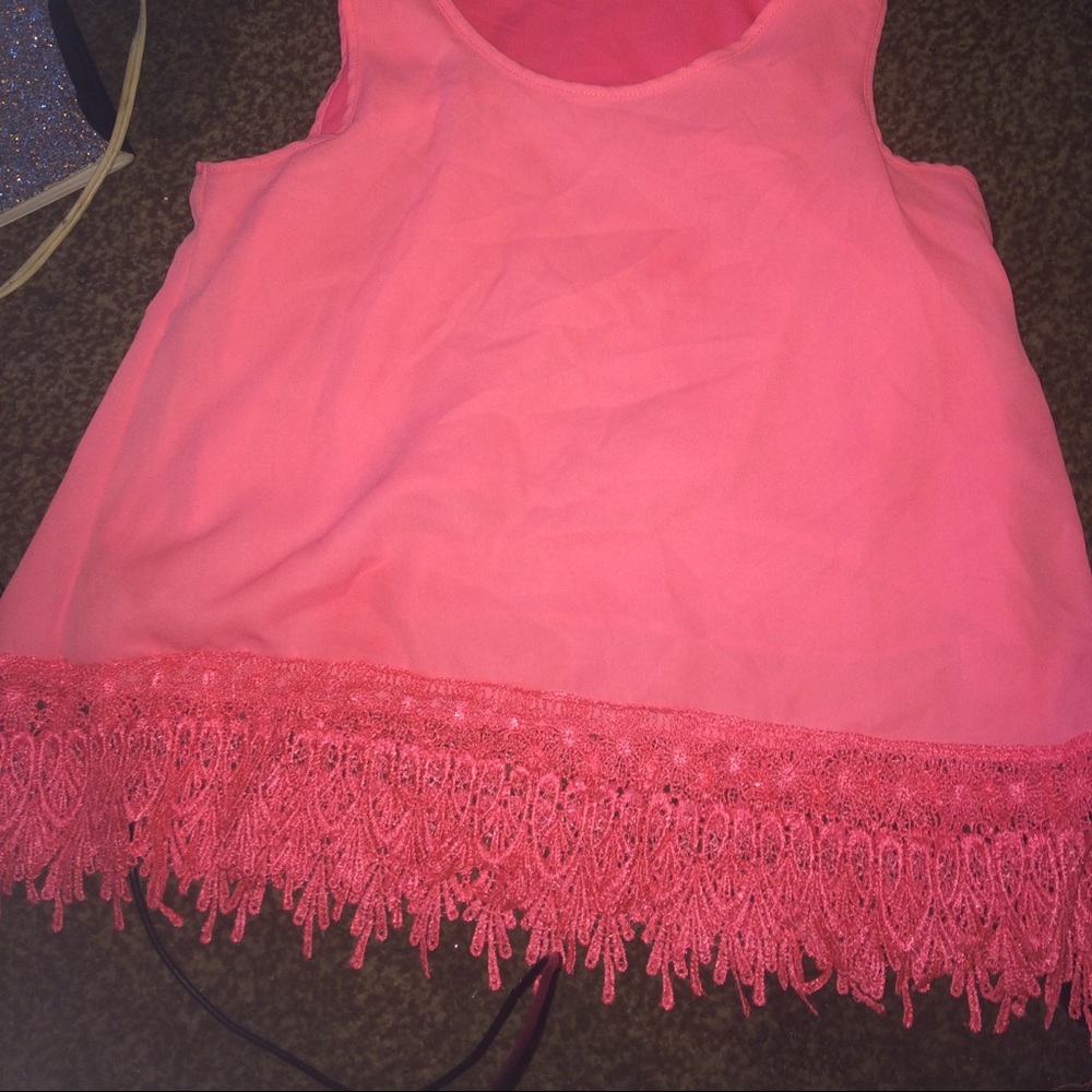 light pink shirt